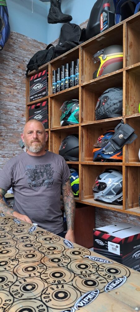 Celebrating Camborne’s preloved motorbike accessories store